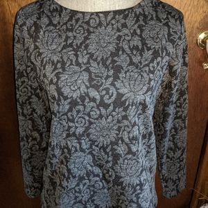 Talbots paisley top